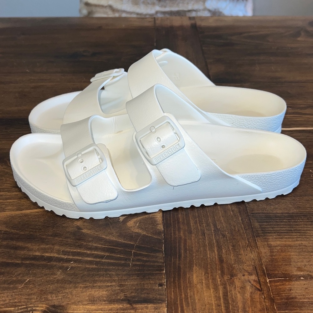 Birkenstock White Arizona Essentials Slide Sandals EVA | EU: 43 M: 10-10.5 W: 12 - Picture 6 of 14